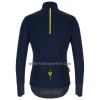 Set Fietsshirt Lange Mouw + Lange Koersbroek 2022 Ronde van Frankrijk Donkerblauw